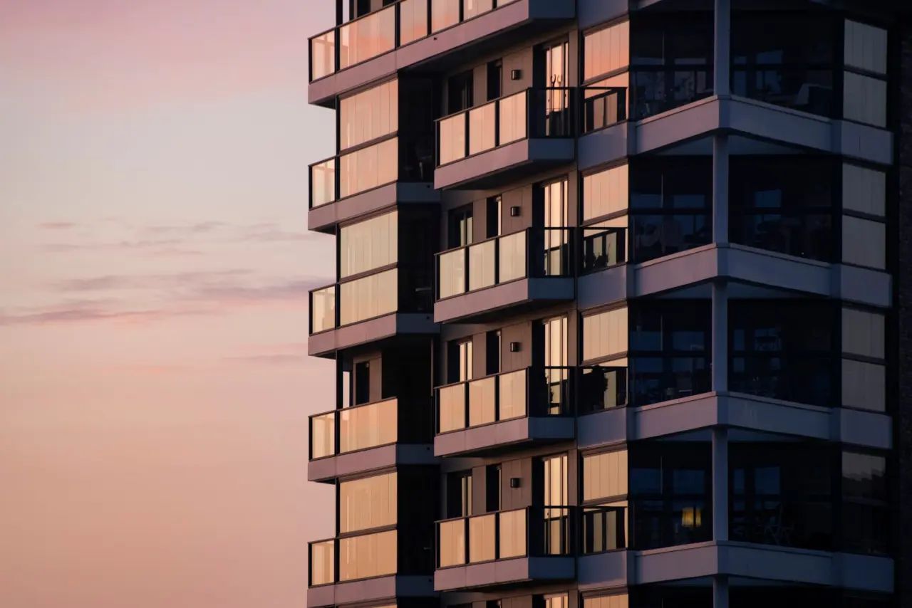 A completed residential block